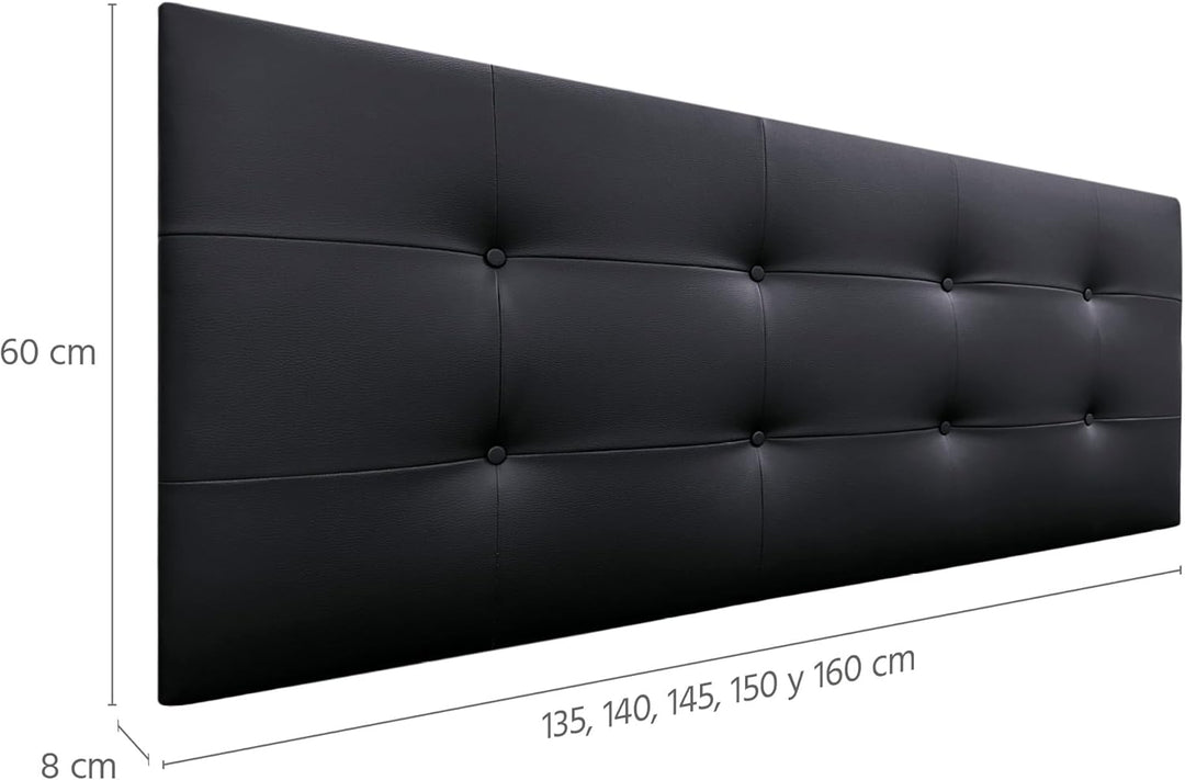 DHOME Kopfteil, gepolstertes Bett Kopfteil 8cm dick. Gepolstertes Kopfteil ACUALINE Stoff und Kunstl