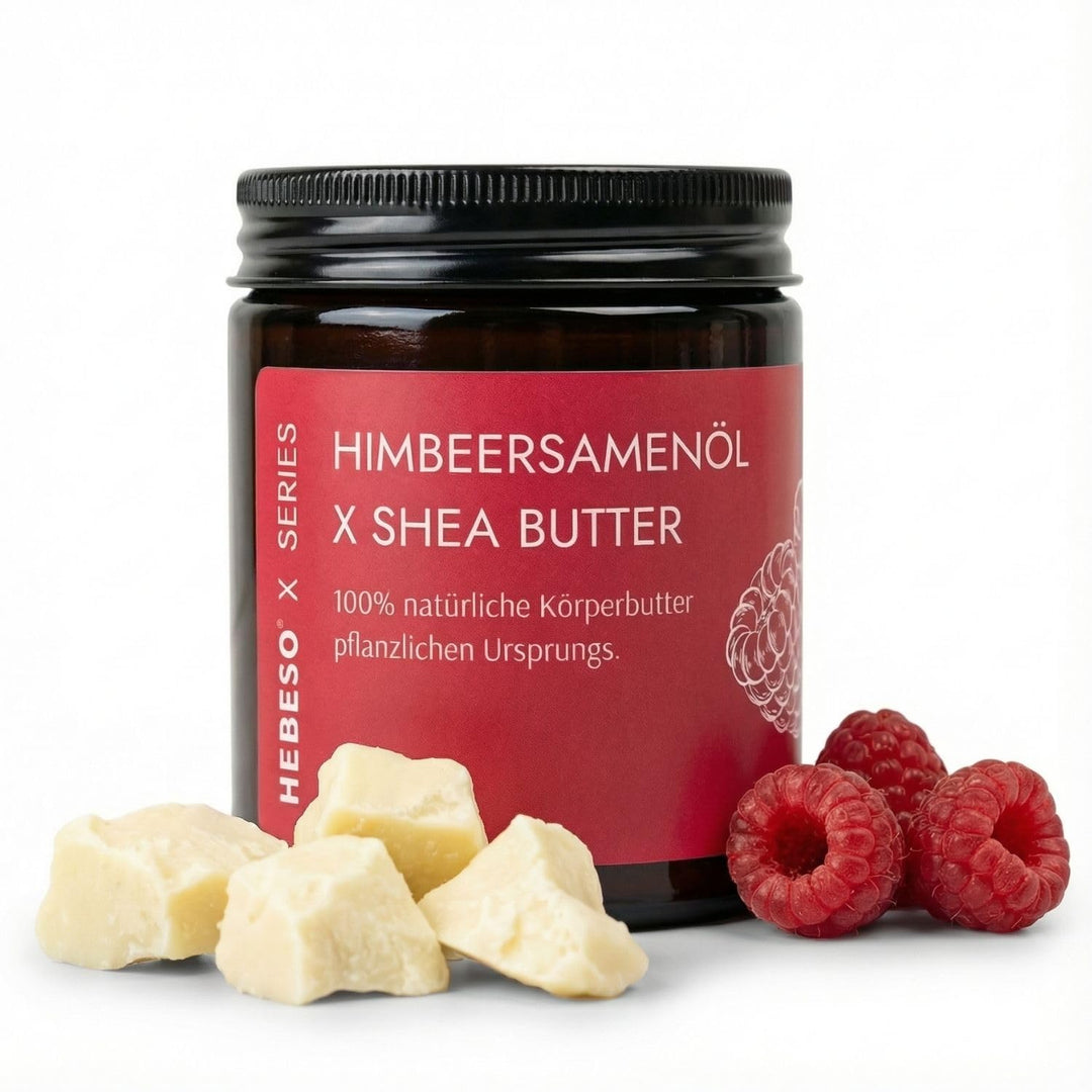 Natürliche Himbeersamenöl Körperbutter – Feuchtigkeitsspendend, nährend & regenerierend – Vegan & ha