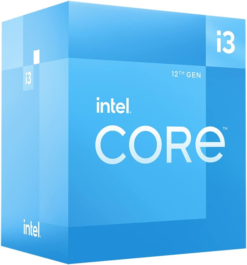 Intel Core i3-12100 12. Generation Desktop Prozessor (Basistakt: 3.3GHz, 4 Kerne, LGA1700, RAM DDR4