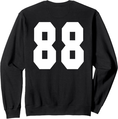 # 88 Team Sports Jersey Front & Back Number Player Fan Sweatshirt