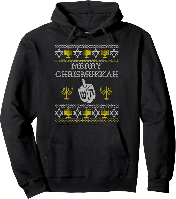 Merry Chrismukkah Ugly Christmas Sweater Lustiges Geschenk Pullover Hoodie