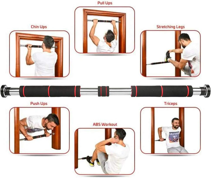 Klimmzugstange Tür | 80-130 cm | 150 kg | Türreck | Turnstange | Krafttraining | Pull Up Bar | Arm |