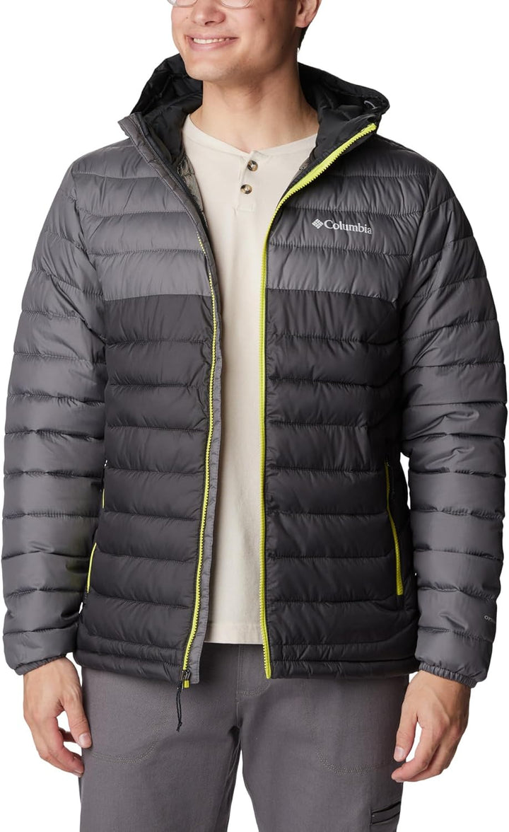 Columbia Herren Powder Lite Kapuzenjacke Shark, City Grey S, Shark, City Grey S
