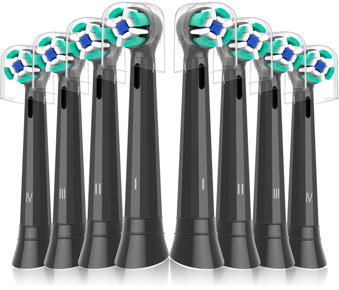 8er IO Sanfte Reinigung Aufsteckbürsten Kompatibel mit Oral B iO Elektrischen Zahnbürstea, Sensitiv