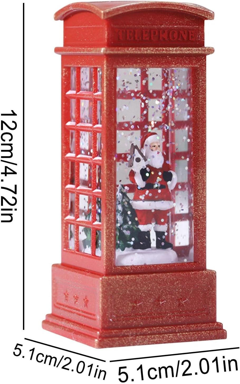 Beleuchtete Schneekugel | Niedliche Weihnachtskugeln mit Glitzer-Laternen, Tischdekoration, beleucht