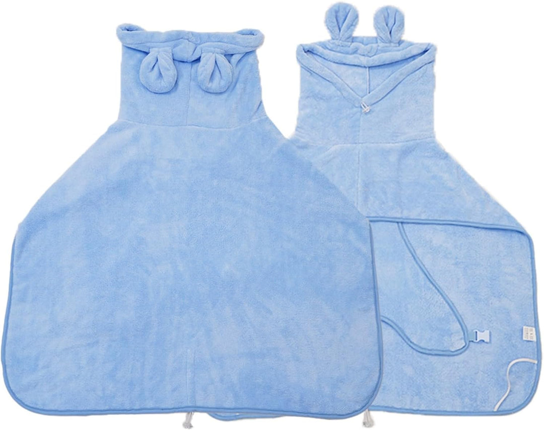 Hunde-Bademantel, super saugfähig, schnell trocknend, Mikrofasermantel, Kapuzenbadetuch für Welpen,