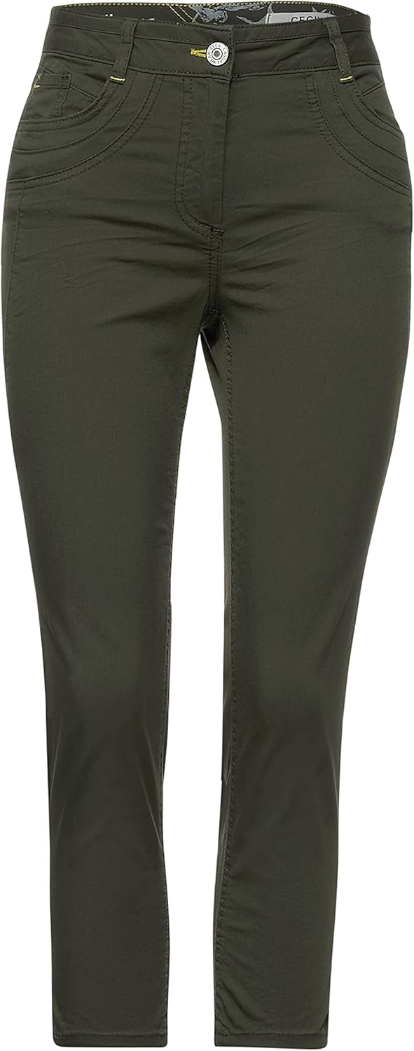 Cecil Damen Vicky Hose 27W / 24L Utility Olive, 27W / 24L Utility Olive