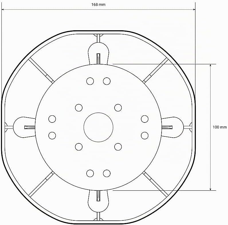 16 Stück Trevendo® Universal Stelzlager &amp; Plattenlager XXL 120-220 mm für Holz, WPC und Stein Univer