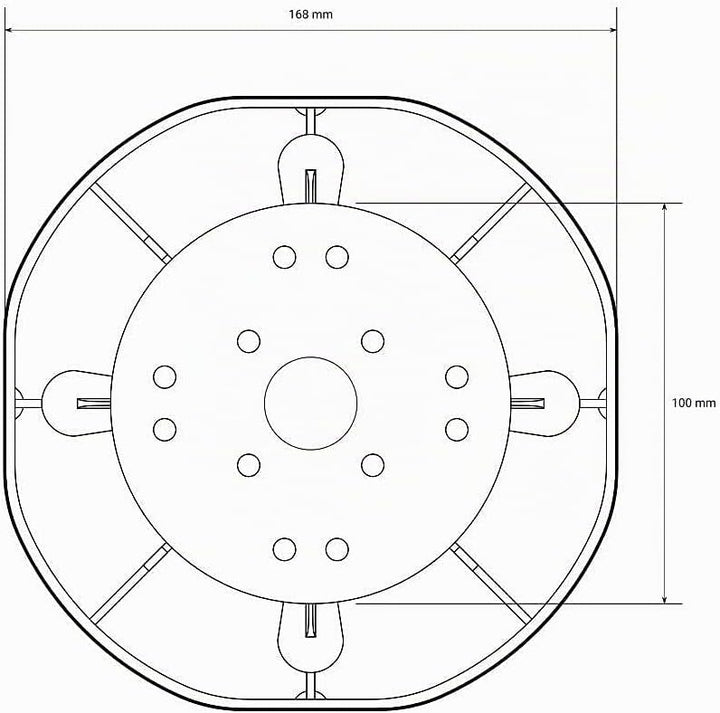 16 Stück Trevendo® Universal Stelzlager &amp; Plattenlager XXL 120-220 mm für Holz, WPC und Stein Univer