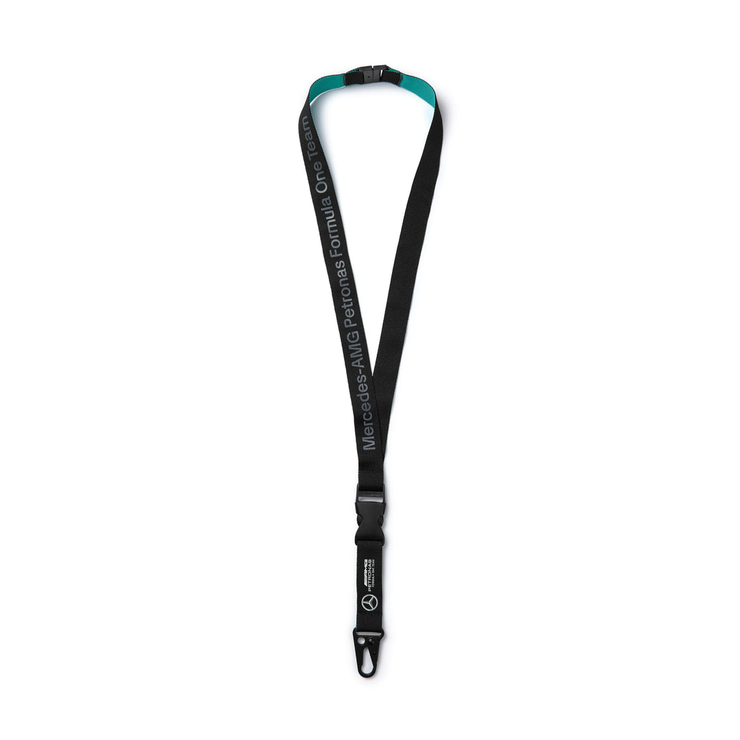 MERCEDES AMG PETRONAS F1 Logo-Schlüsselband - Schwarz - Einheitsgrösse