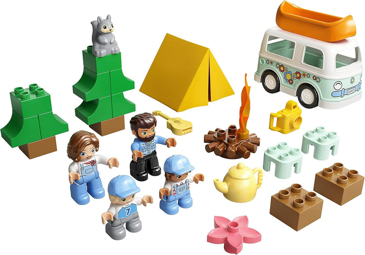 LEGO 10946 DUPLO Town Familienabenteuer mit Campingbus Single, Single