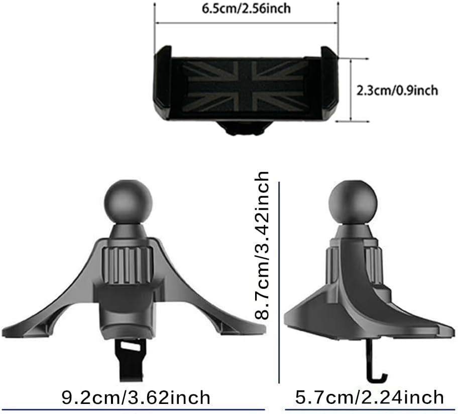 Auto Telefon Halter, Für Mini Cooper R50/R52/R53 Runde Luft Ventilation Telefon Halter für iPhone &amp;