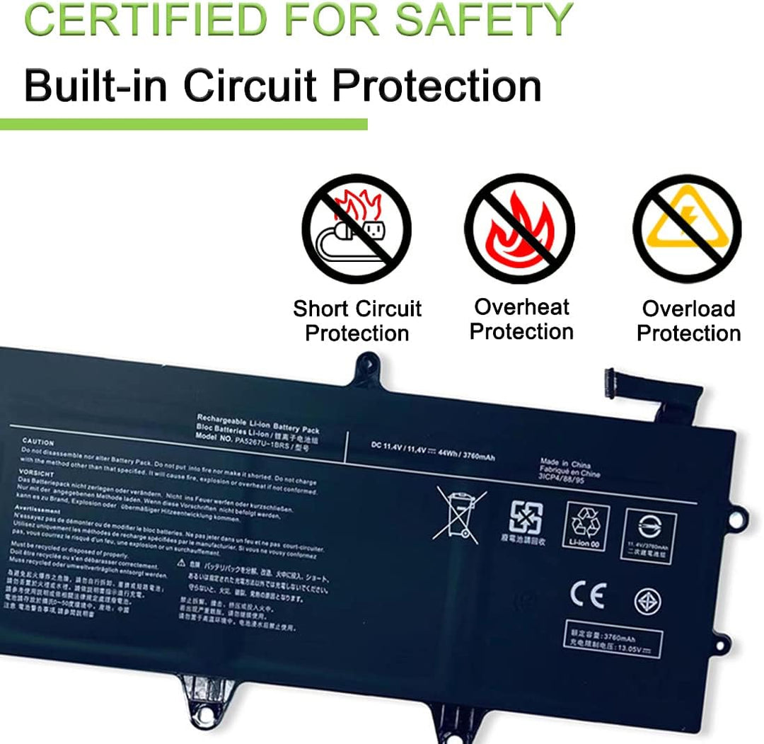XITAIAN 11.4V 44Wh PA5267U-1BRS Ersatz Laptop Akku für Toshiba Portege X20W-D-10Q X20W-D-11N X20W-D1