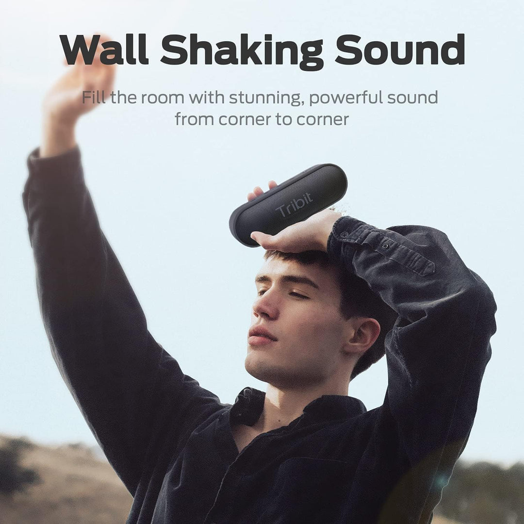 Tragbar Bluetooth Lautsprecher Outdoor Musikbox: Tribit 16W IPX7 Wasserdicht Klein Soundbox mit Laut