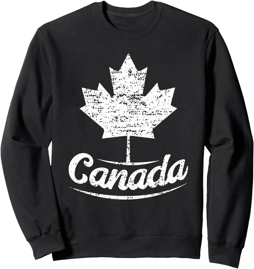 Vintage Canada Retro Kanadische Flagge Ahornblatt Sweatshirt