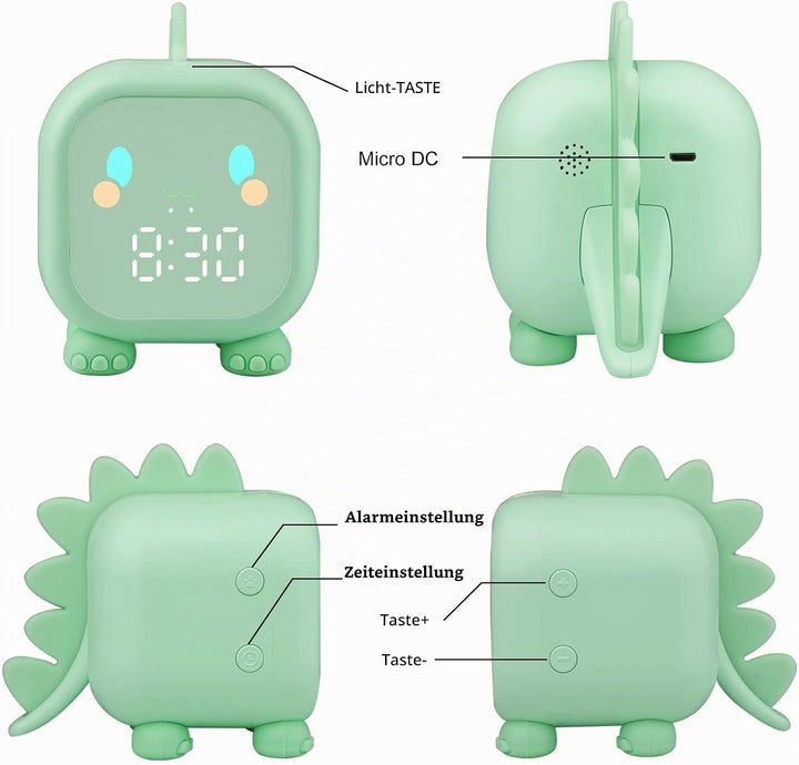 Ayybboo Kinderwecker Digitaler, Wecker Digital Sonnenaufgangssimulator Kinderwecker für Mädchen Jung
