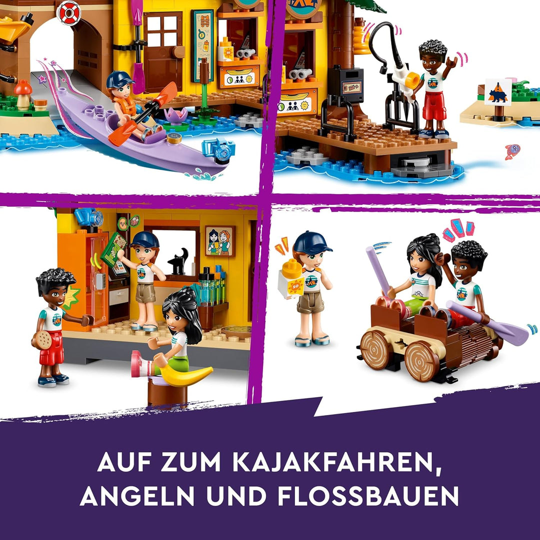 LEGO Friends Abenteuercamp mit Kayak, Bauspielzeug für Rollenspiele, Geschenkidee für Mädchen und Ju