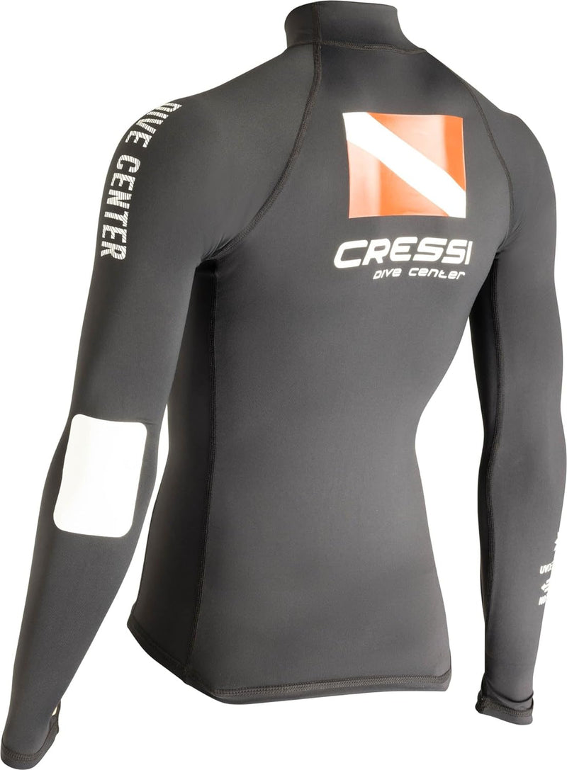 Cressi Dive Center Lady Rash Guard - Protective Langarm Schwarz Rash Guard für SUP und Wassersport,