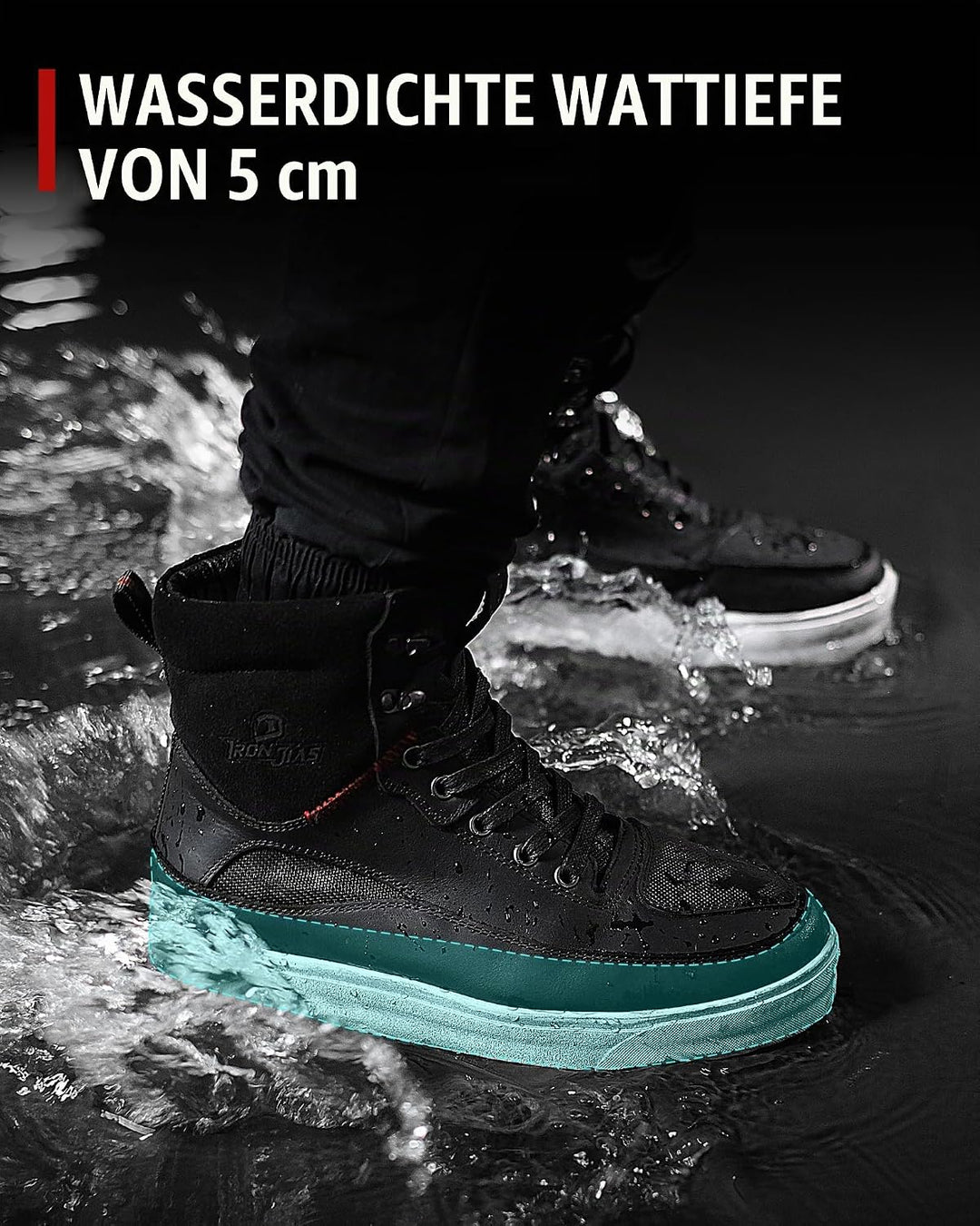 BORLENI Motorradschuhe Herren Motorradstiefel Leder Männer