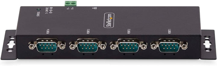 StarTech.com 4-Port Seriell auf Ethernet Adapter, Serial TCP IP Server, Wand/DIN Montage, RS232 Ethe