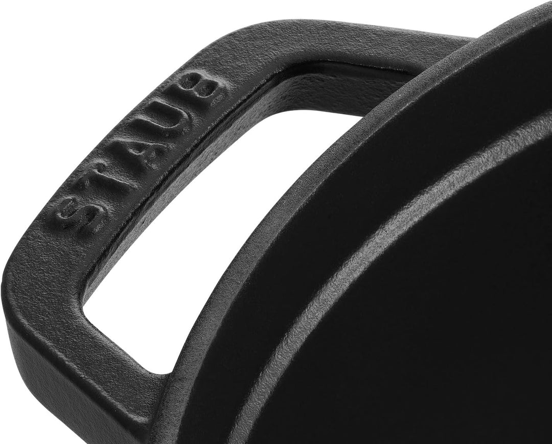 STAUB Gusseisen Bräter/Cocotte, Rund 30 cm, 8,35 L, Aromaregen Funktion für optimale Befeuchtung, Fü