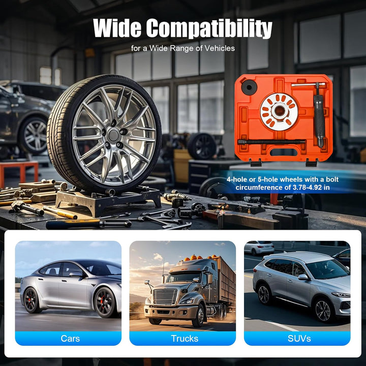 10T Hydraulischer Radlager Abzieher Werkzeug Satz Ausdrücker Satz für Antriebswellen KFZ Radnaben ab