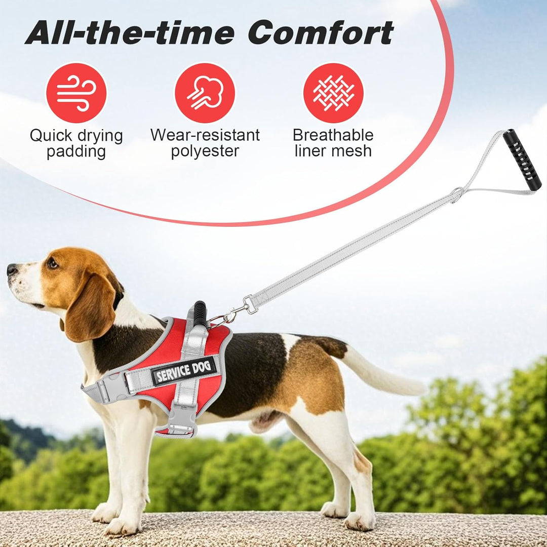 Hundegeschirr Mit Klettverschluss,Anti Zug Atmungsaktiv Brustgeschirr No Pull Sicherheitsgeschirr Re
