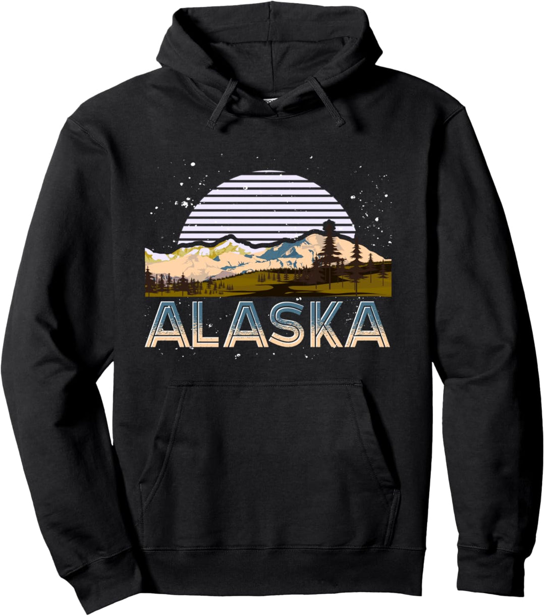 Retro Alaska Pullover Hoodie
