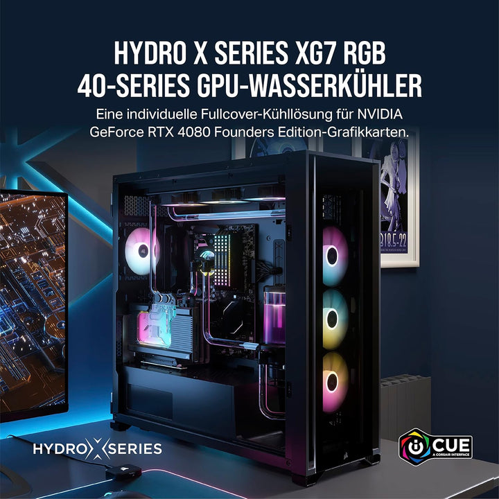 Corsair Hydro X Series XG7 RGB 4080 Founders Edition GPU-Wasserblock - Für NVIDIA® GeForce RTX™ 4080