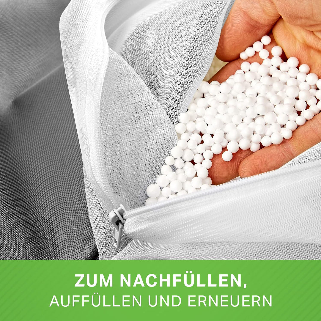 Green Bean© 200 Liter Hochwertige EPS Perlen aus Deutscher Produktion für Sitzsack-Füllung | Styropo