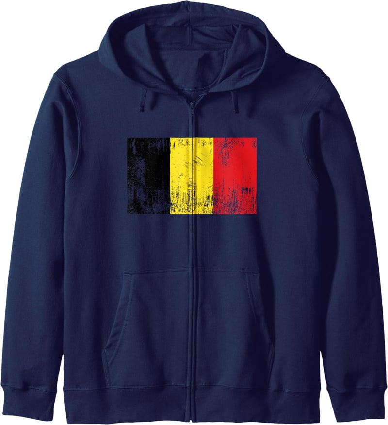 Belgien Belgische Fahne Flagge Geschenk Fussball-Fan Sport Kapuzenjacke