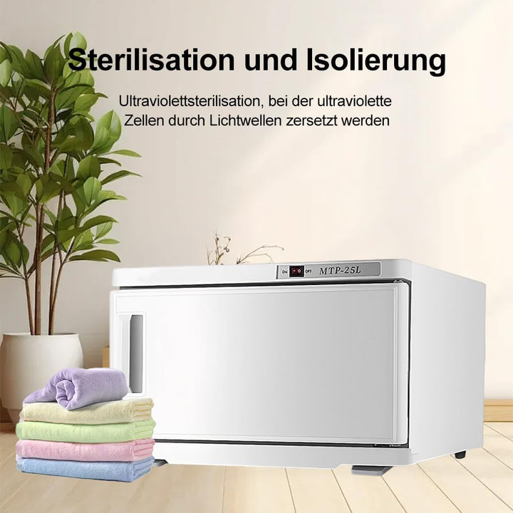 Zertylre 25L Handtuchwärmer Kompressen Towel Handtuch Wärmer,Handtuch Hot Cabinet mit UV-Lampe Platz