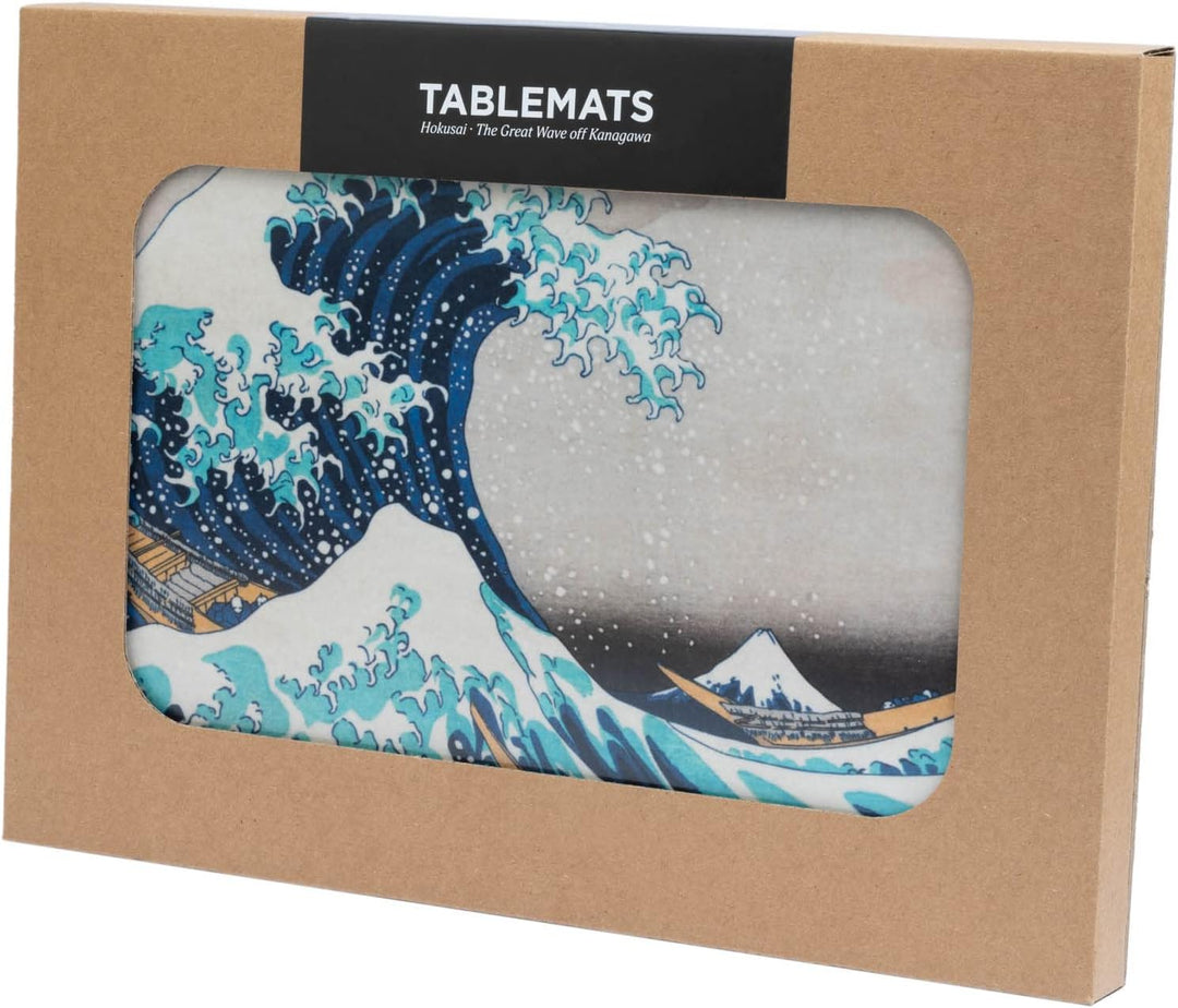 Kokonote Tischsets Platzsets - Hokusai die Grosse Welle vor Kanagawa Deko Tablett Serviertablett Tis