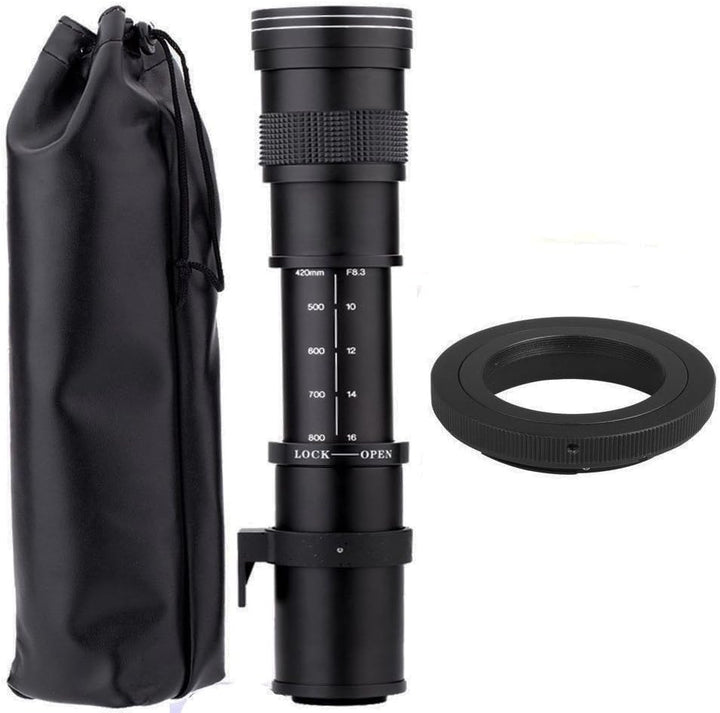 Fotga 420-800mm f/8.3-16 Super Telezoom Objektiv Teleobjektiv Zoomobjektiv Vario-Objektiv Lens mit T