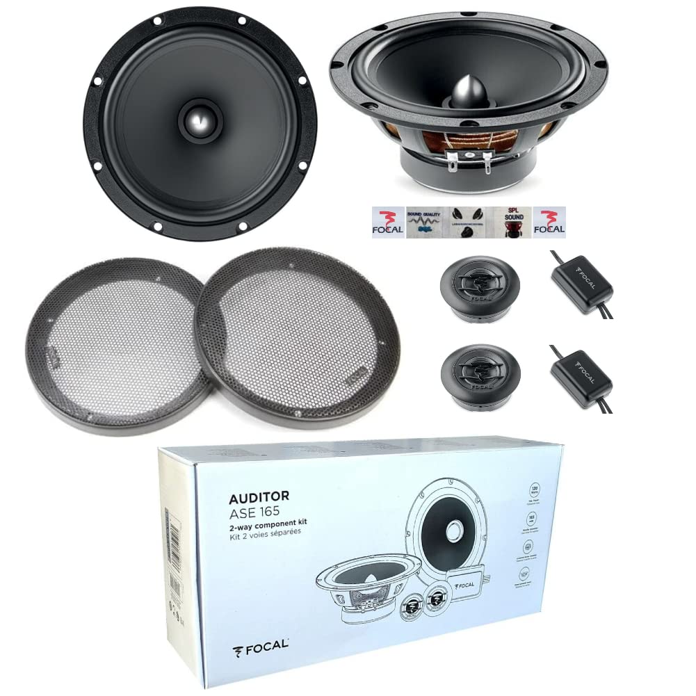 1 kit 2 Wege Focal Auditor ASE-165 ASE165 6,5" 16,5 cm 60 watt rms 120 watt max mit 2 tieftönern 2 h