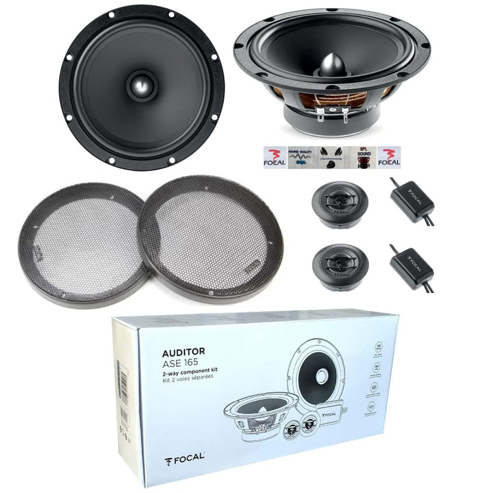 1 kit 2 Wege Focal Auditor ASE-165 ASE165 6,5" 16,5 cm 60 watt rms 120 watt max mit 2 tieftönern 2 h