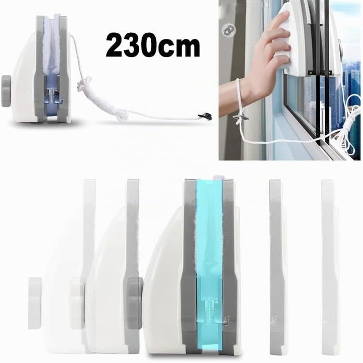 Hooha Fensterputzer Magnetisch mit Regulierbarer Magnetische, Doppelseitiger Magnetischer Fensterrei