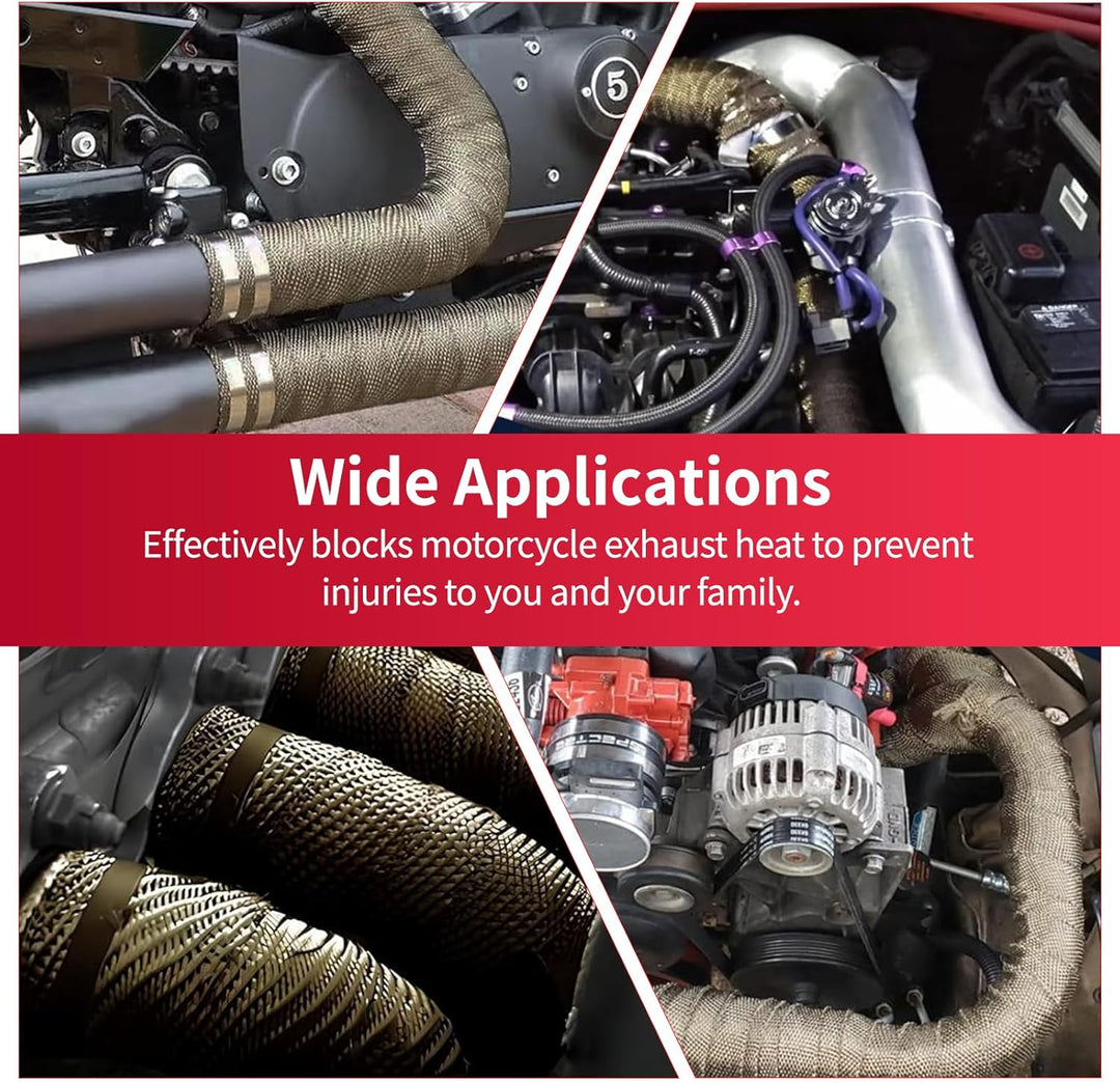 15m×10cm Hitzeschutzband Auspuff, Titan Basalt separated by tropical zone, 15m×10cm