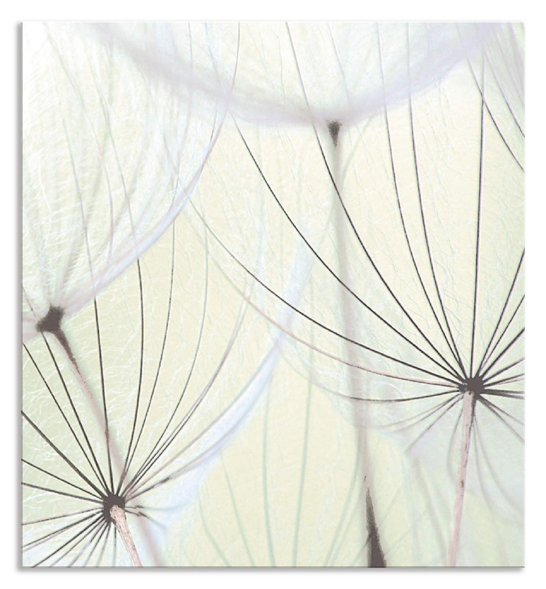 ARTland Spritzschutz Küche aus Alu für Herd Spüle 60x65 cm (BxH) Küchenrückwand mit Motiv Blume Pust
