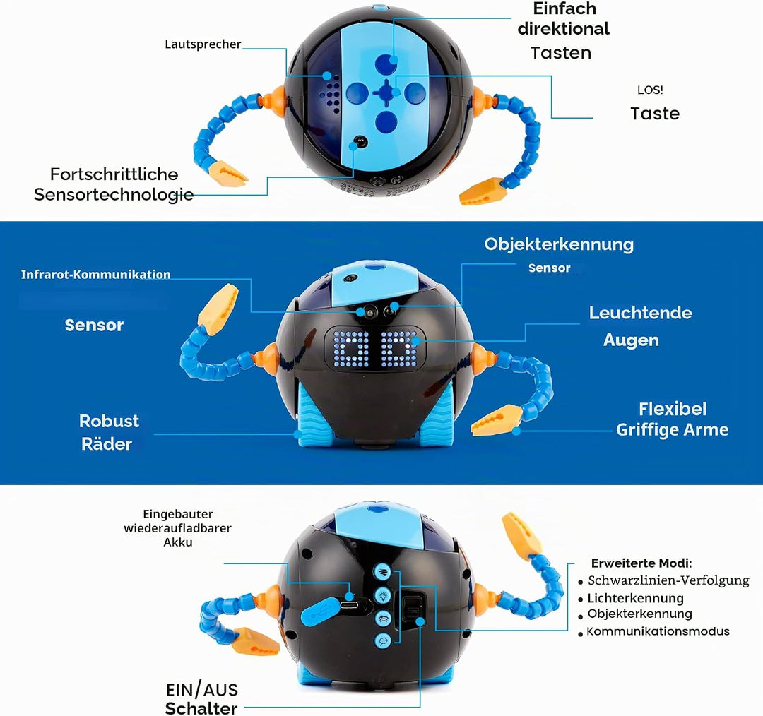 Learning Resources Cooper Der STEM-Roboter Einzeln LER3119, Ab 5 Jahren, Programmieren Lernen Ohne B