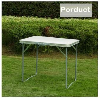 AUTOFU Klapptisch, 80 cm, tragbarer, faltbarer kleiner Tisch mit Tragegriff, quadratisch, Camping-Pi