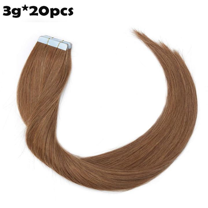 SEGO Tape Extensions Echthaar Haarverlängerung Klebeband 20 Tressen 60G/Set 100% Remy Human Haar Ban