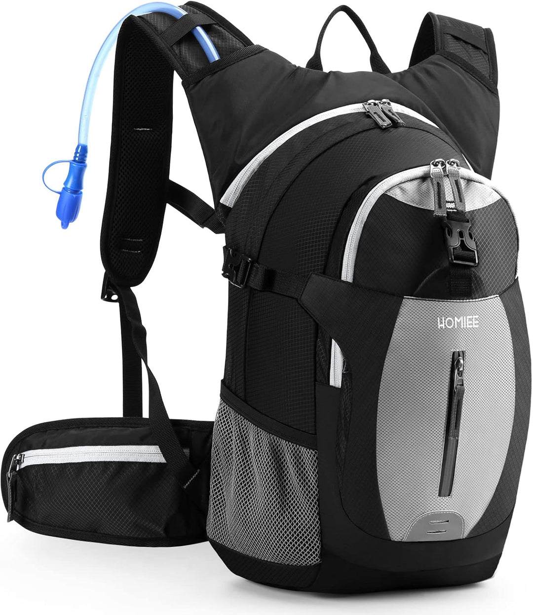 HOMIEE Fahrradrucksack Wasserdichter Ultraleicht für Damen Herren, Sportrucksack mit Regenschutz Hel