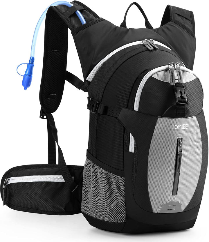 HOMIEE Fahrradrucksack Wasserdichter Ultraleicht für Damen Herren, Sportrucksack mit Regenschutz Hel