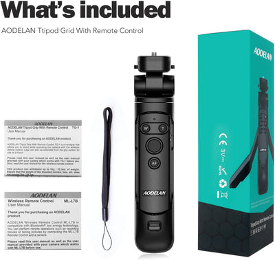 AODELAN Kamera Handgriff, Mini Griffstativ mit Fernauslöser für Canon EOS R RP R5 R6 90D M50 SL2 Pow