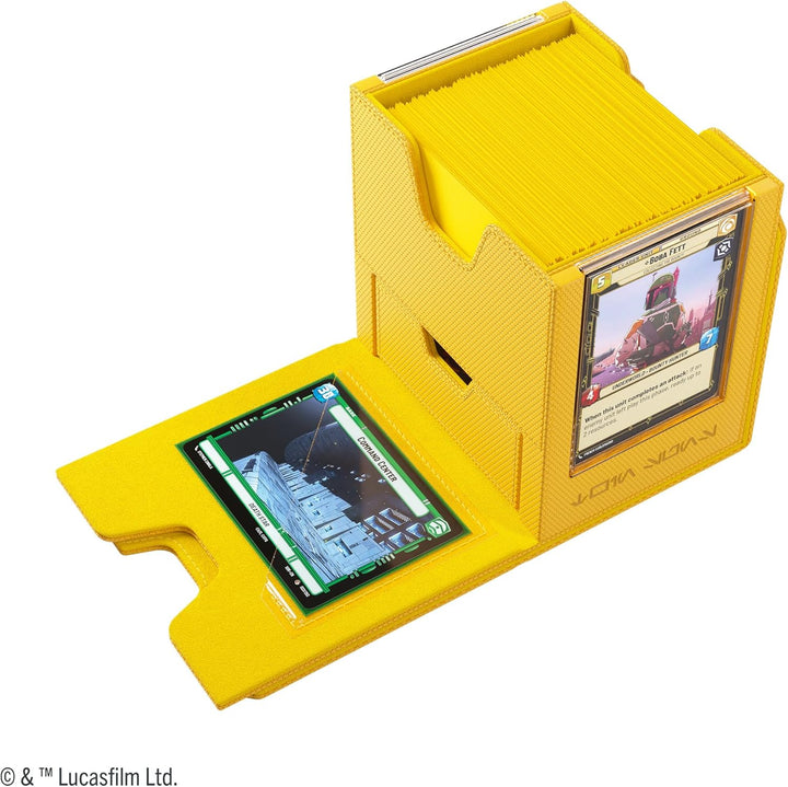 Gamegenic, Star Wars: Unlimited Twin Suns Deck Pod – Yellow Yellow 4.69 x 4.53 x 4.92 inches, Yellow