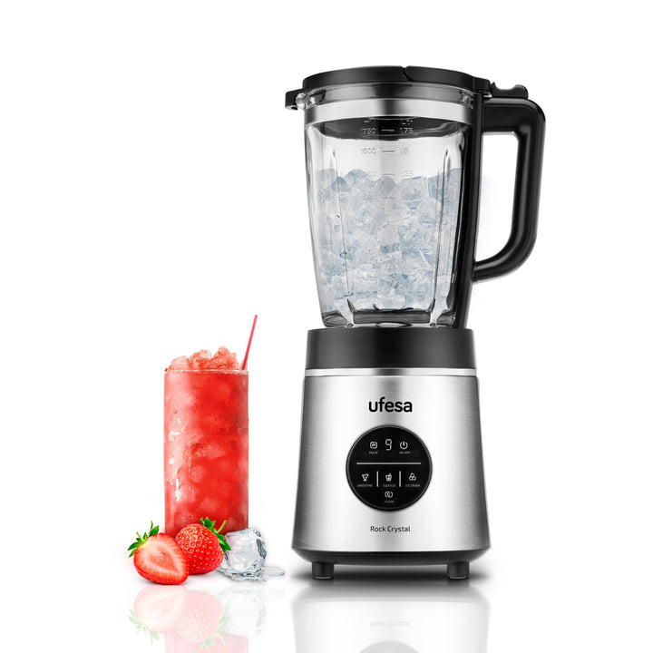 Ufesa Rock Crystal Standmixer, 1800W Leistung, 1,75L Glasbehälter, Elektronische Geschwindigkeitsreg
