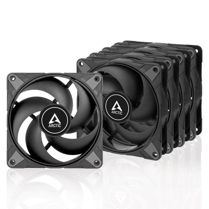 ARCTIC P12 Max (5 Stück) - PC Lüfter, High-Performance 120 mm Gehäuselüfter, PWM-gesteuerte 200-3300