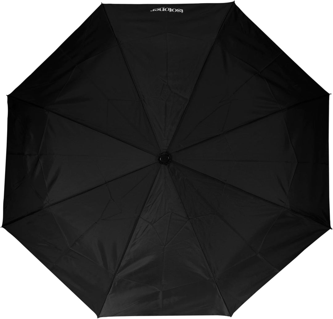 Isotoner X-TRA Regenschirm, gross, Schwarz