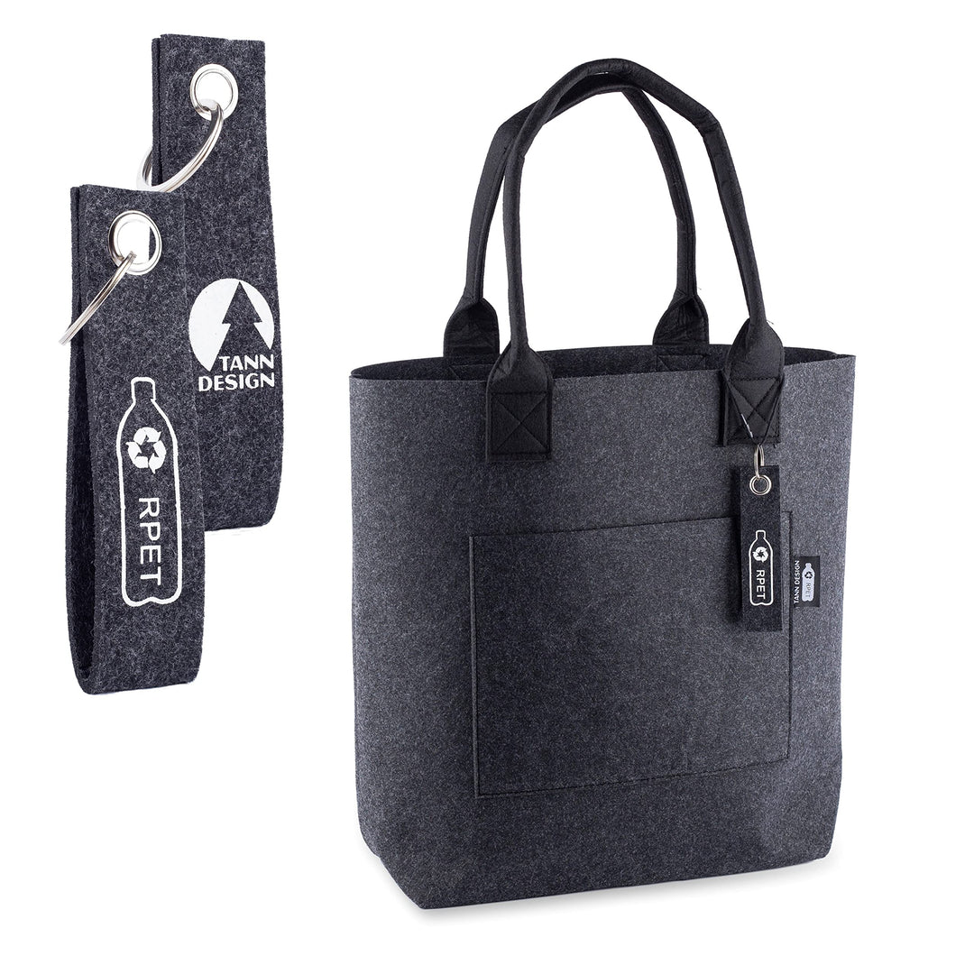Damen Shopper hergestellt aus recycelten PET-Flaschen - nachhaltige Schulter- & Umhängetasche für Ei